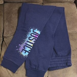 Justice Kids' Graphic Navy Joggers
